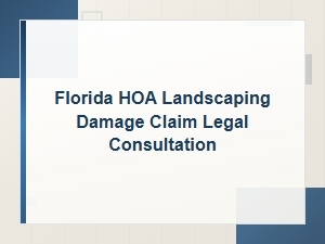 Understanding Florida Hoa Landscaping Damage Claims